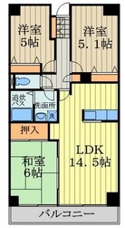 グランパルク武蔵野の物件間取画像